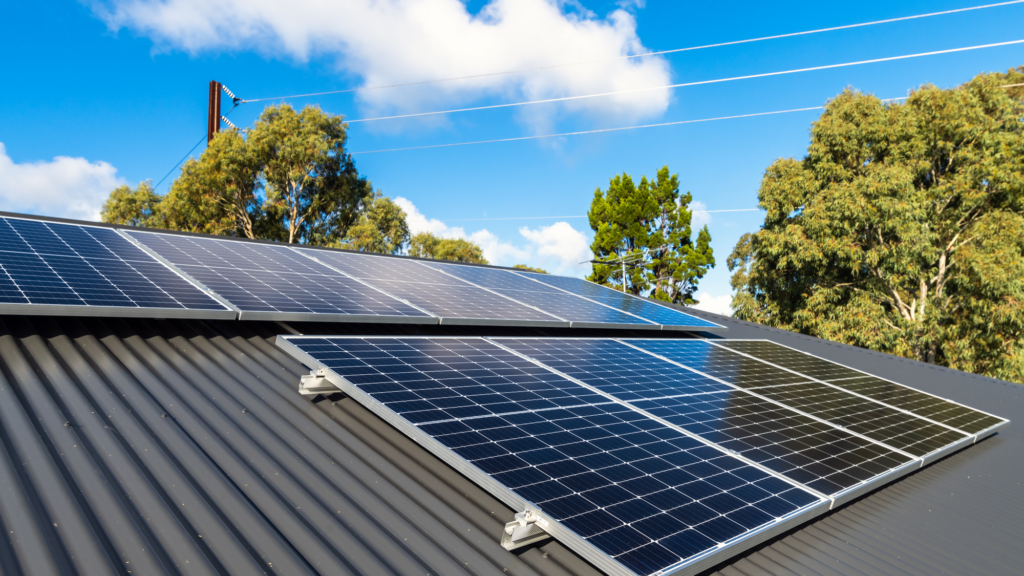 solar panels metal roof